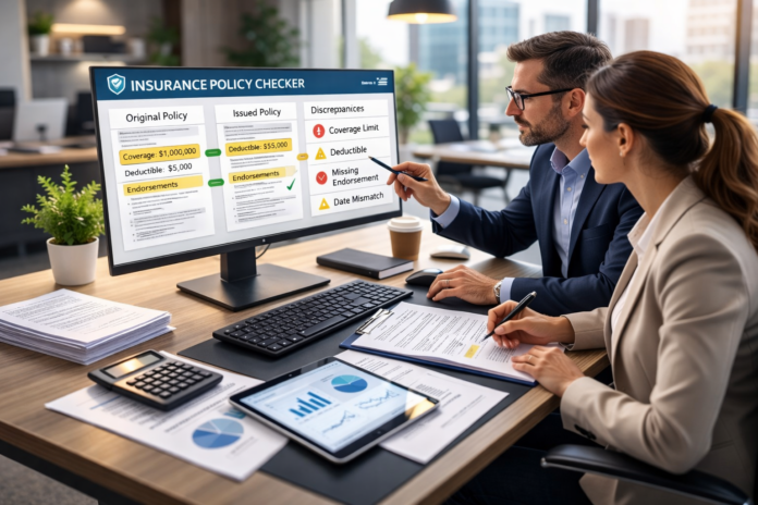 insurance policy checking software